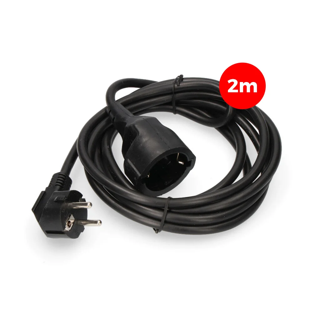 Extens&atilde;o Para Cabo 3x1,5 T/tl 2mts Preto