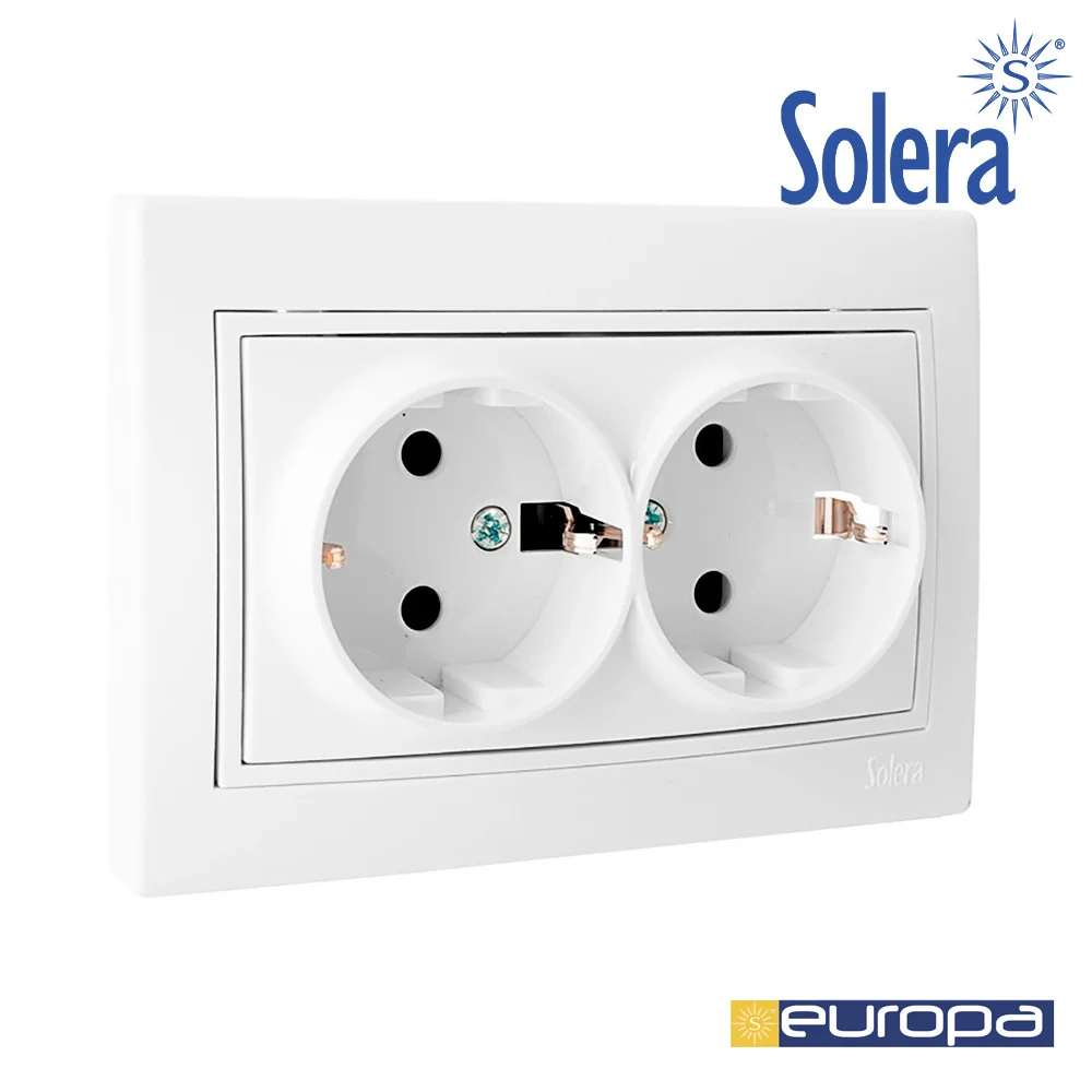 Tomada Dupla T/Tl com Obturador 16a 250v Solera Erp60/2u