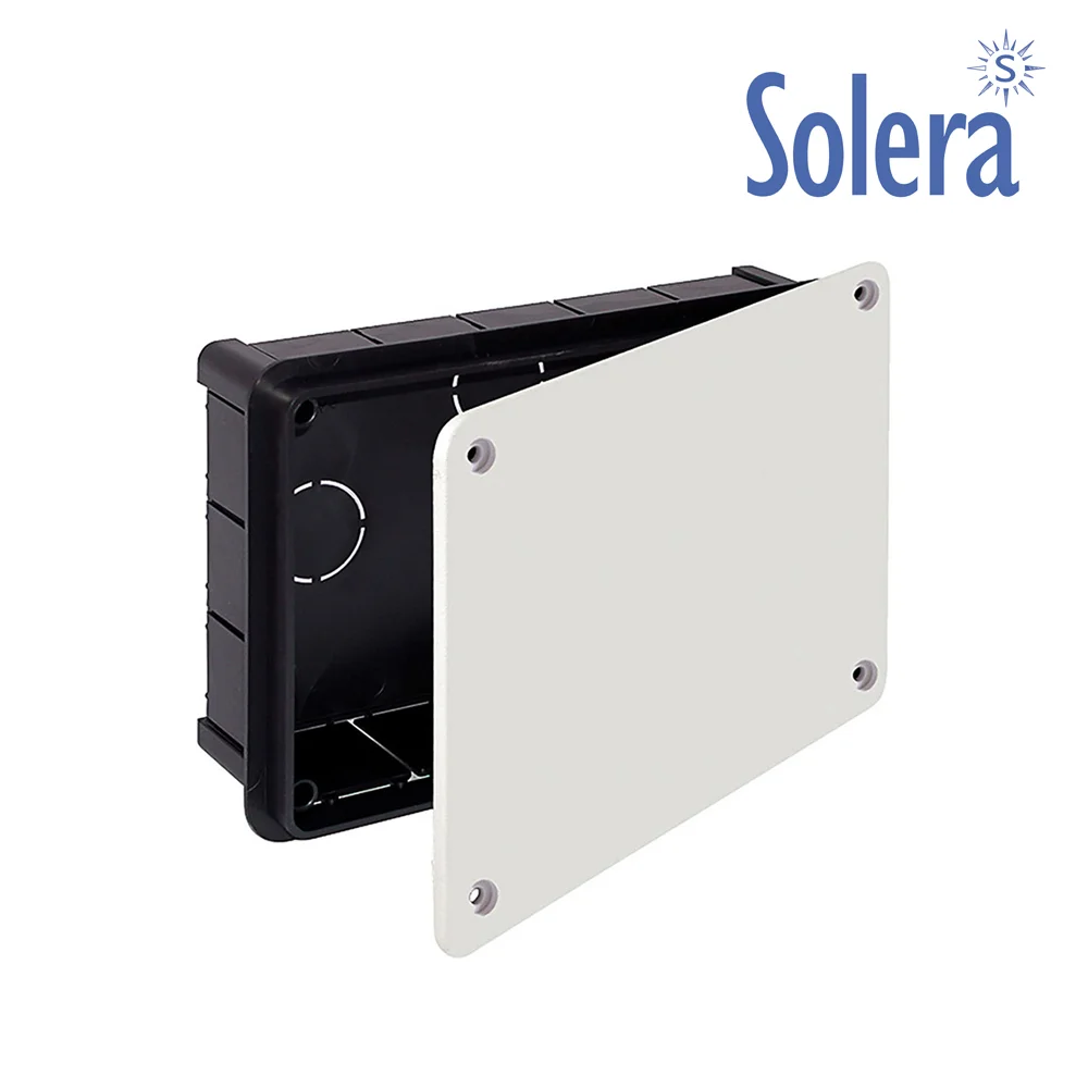 Caixa Retangular de Embutir 200x130x60mm com Parafusos (Retractilado) Solera 314