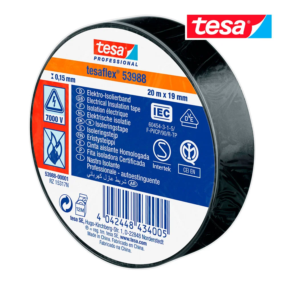 Fita Isolante Homologada Prea 20m X 19mm 53988 Te.