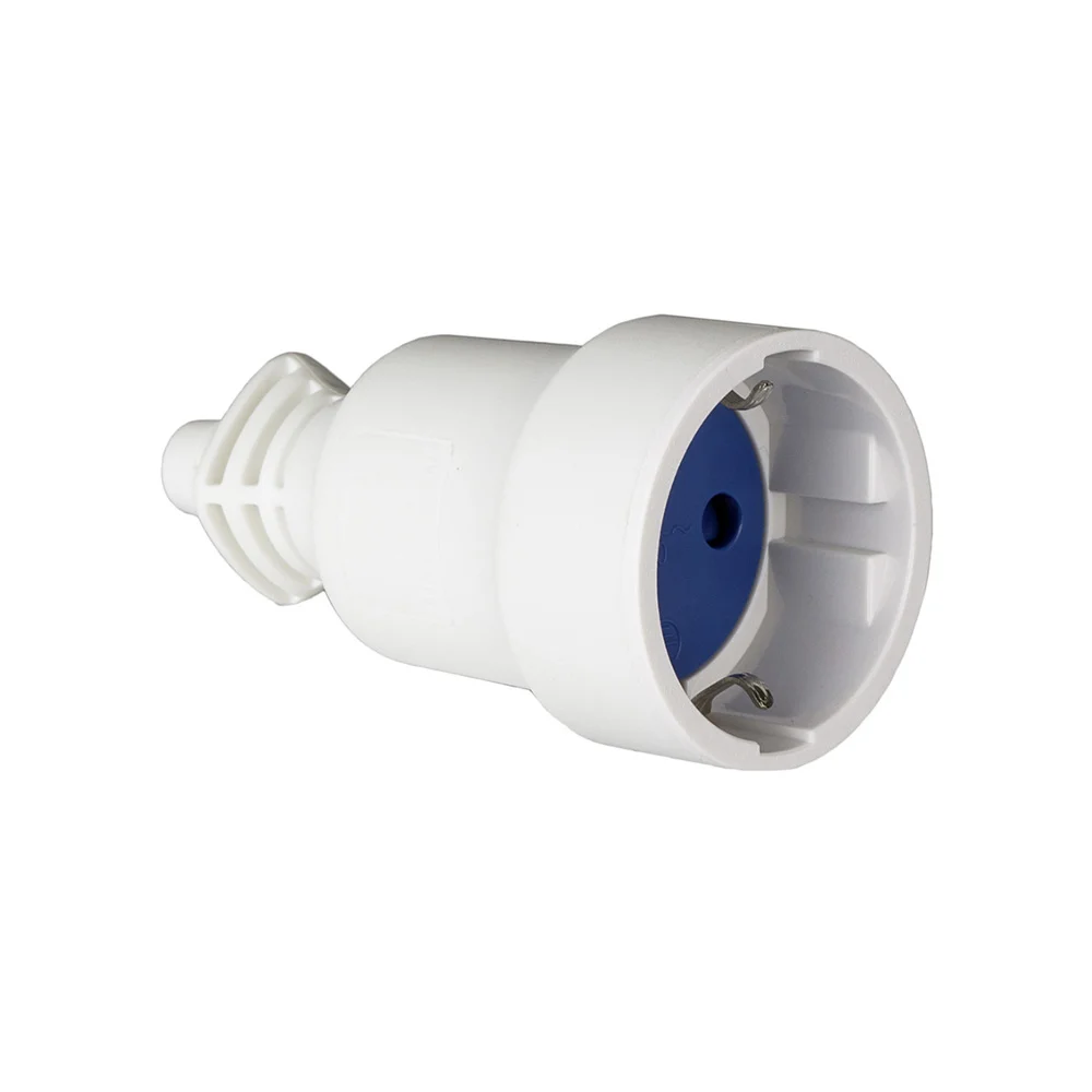 Ficha M&oacute;vel Pvc 16a 250v T/Tl 4,8mm Borracha Bran.