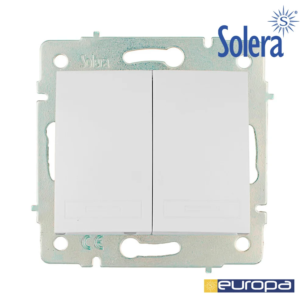 Interruptor/Comutador Duplo 10ax250v  S.Europa So.