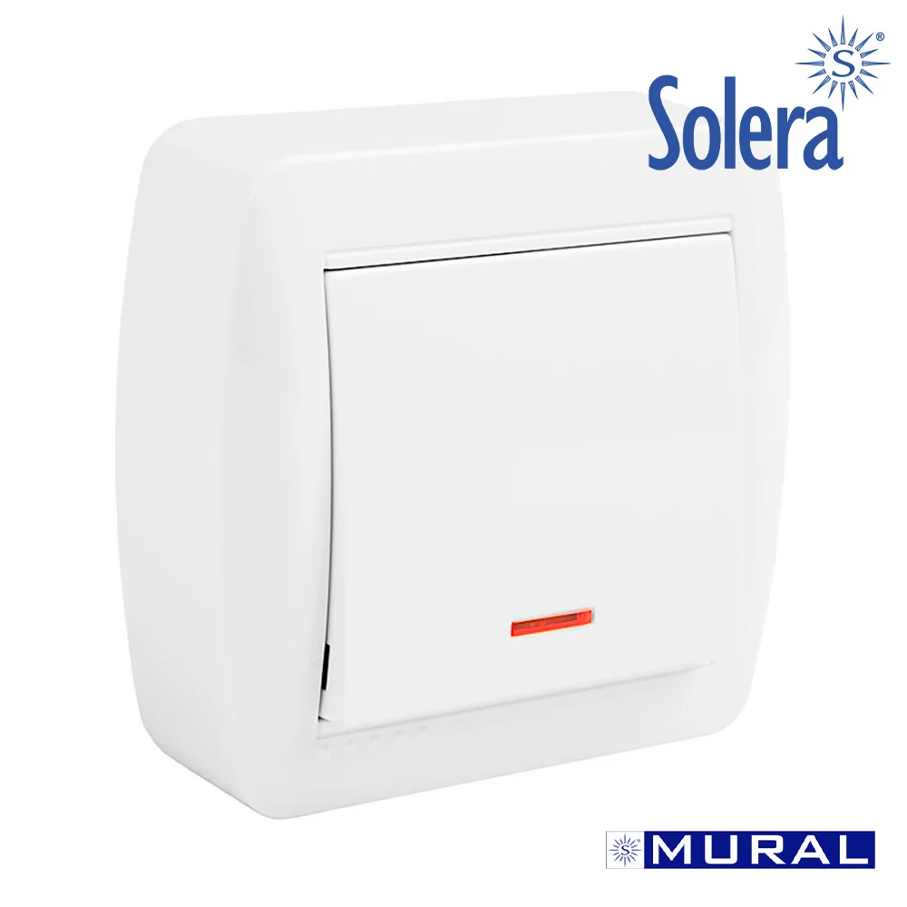 Comutador Unipolar com Indicador Luminoso 74x72x2.