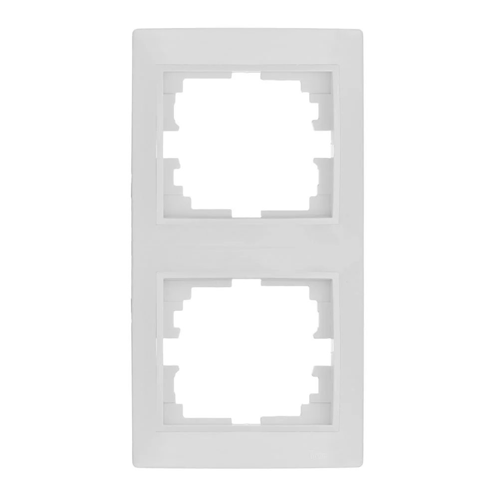 Moldura Vertical para 2 Elementos Branco 81x154x1.