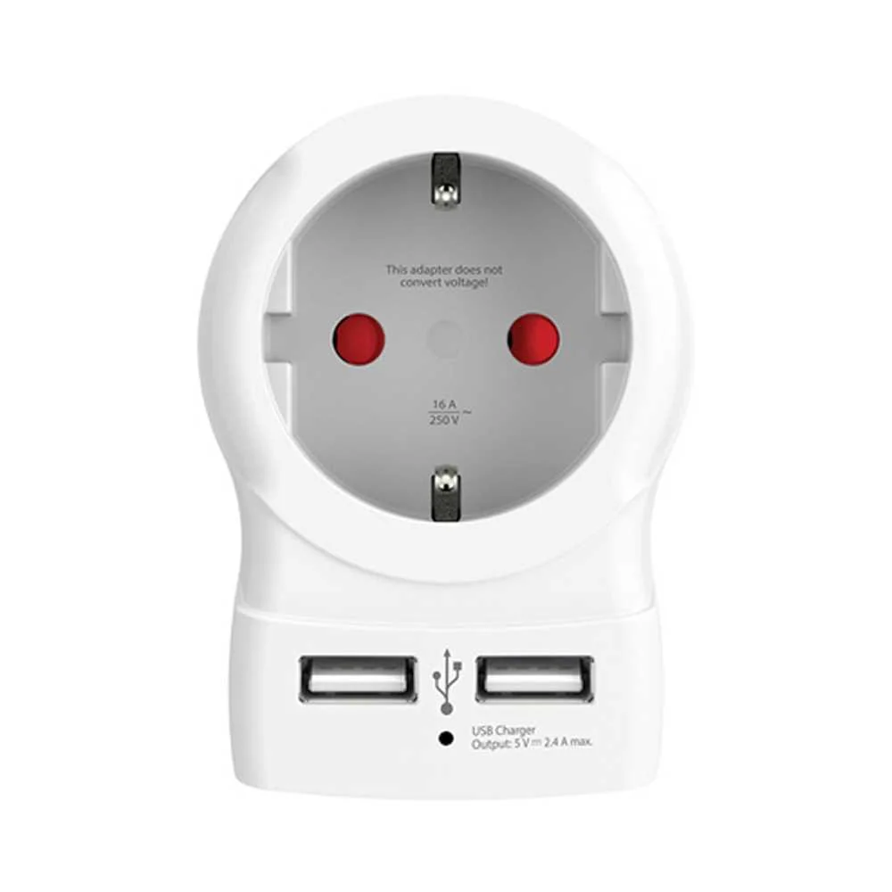Adaptador Europeo Usb Skross 1500282