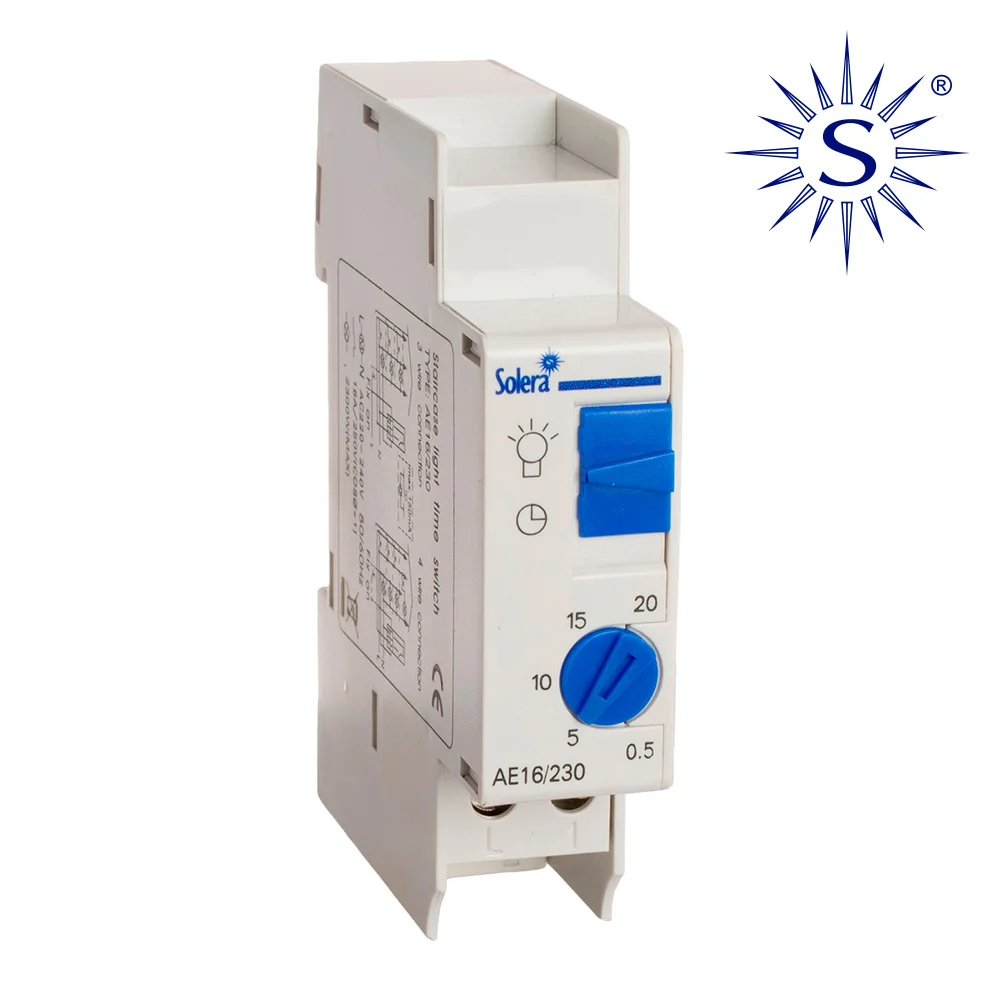 Autom&aacute;tico de Escada - 1 M&oacute;dulo Din (Retractilado) Solera Ae16/230