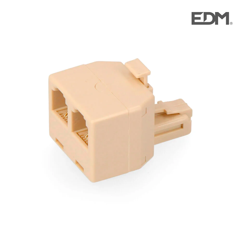 Adaptador Telefone Saida Dupla 4 Vias Retractilado Edm