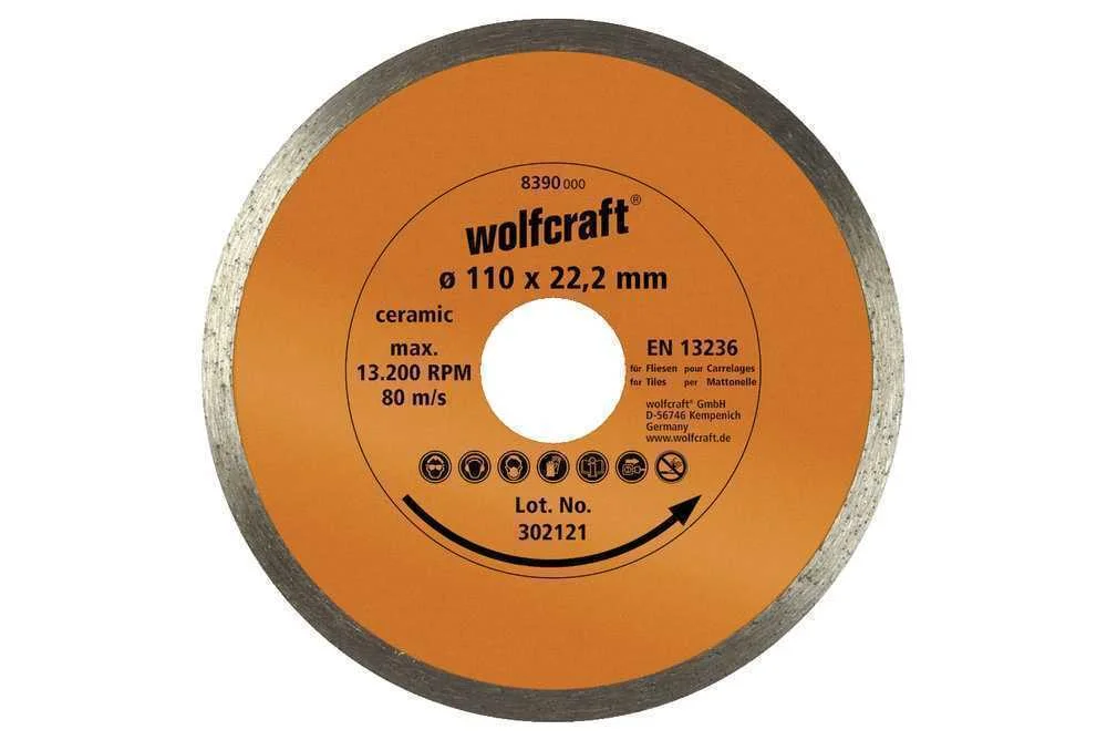 Conjunto de Discos de Corte de Diamante &Oslash;110mm de 2 Pe&ccedil;as Wolfcraft