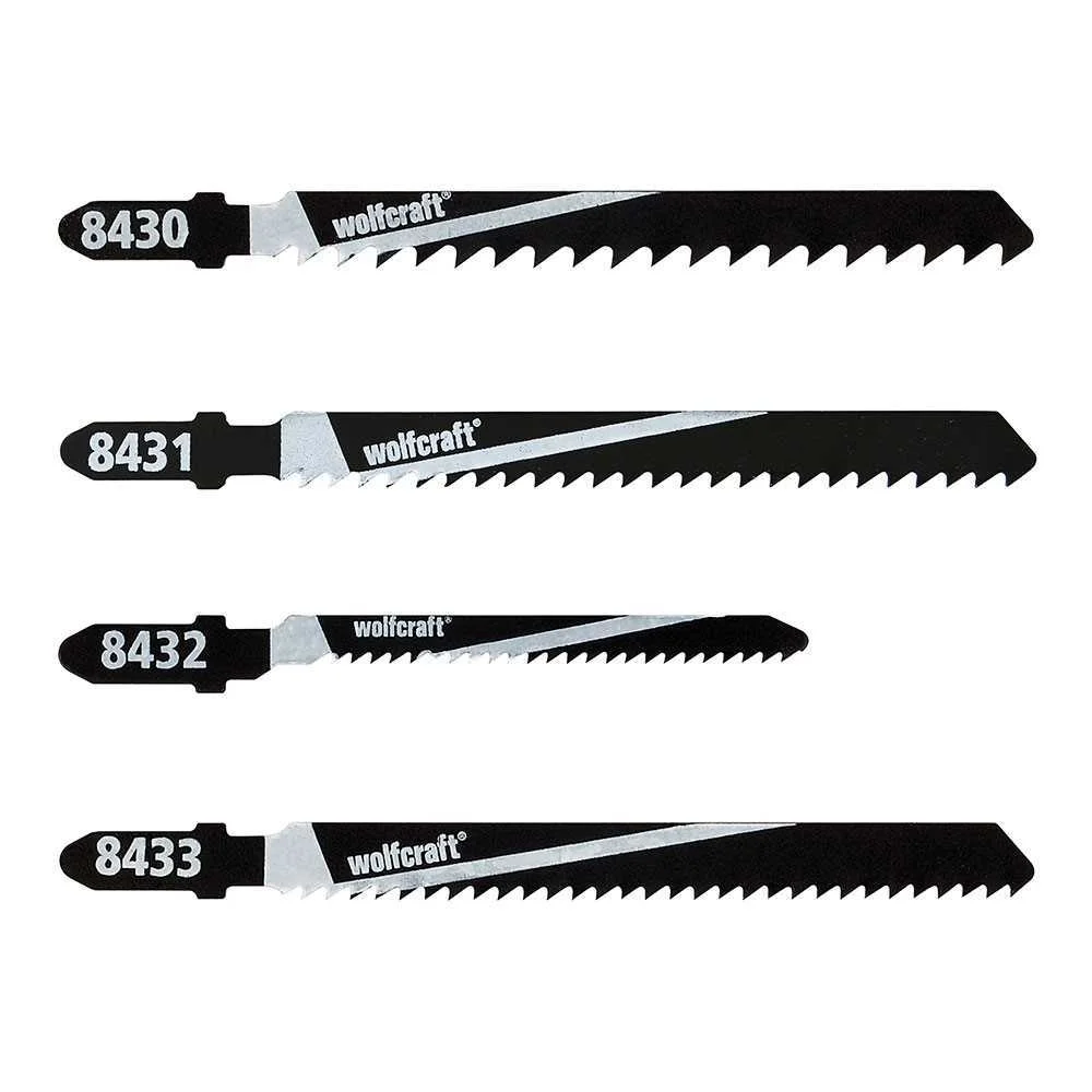 Conjunto de L&acirc;minas de Serra Tico-Tico de 10 Pe&ccedil;as, Haste T 8430000 Wolfcraft
