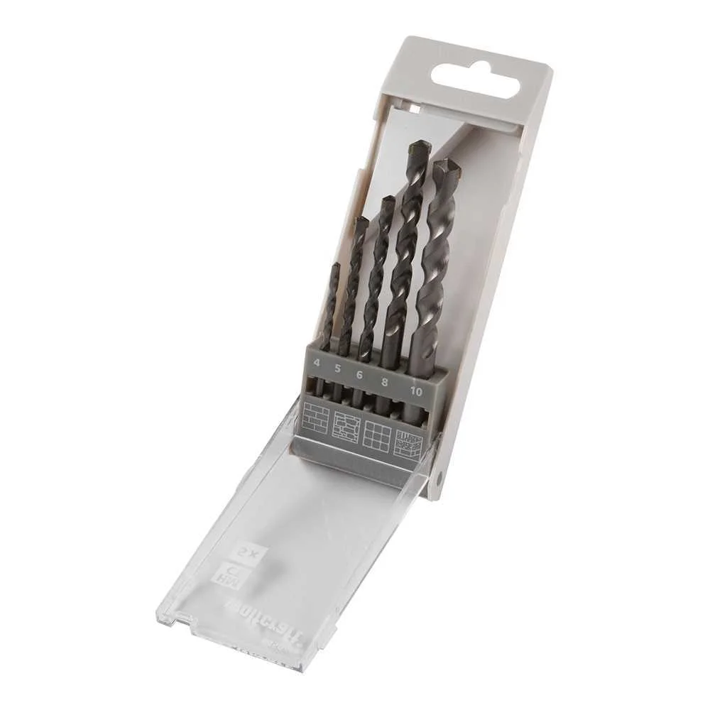 Jogo de Brocas para Pedra Ct de 5 Pe&ccedil;as, &Oslash;4-10mm 8450000 Wolfcraft