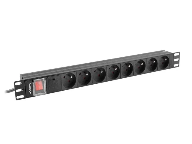 Lanberg -08e-0200-Bk Pdu 8 Enchufe (S) Ca 1u Negro