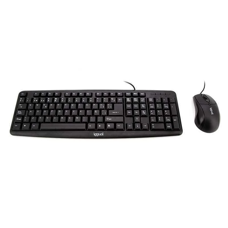 Teclado Y Rat&oacute;n Iggual Com-Ck-Basic Qwerty Usb Ne.