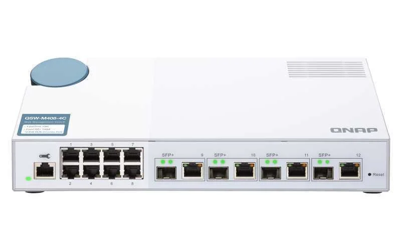 Qnap Qsw-M408-4c Switch de Rede Gerido L2 Gigabit.