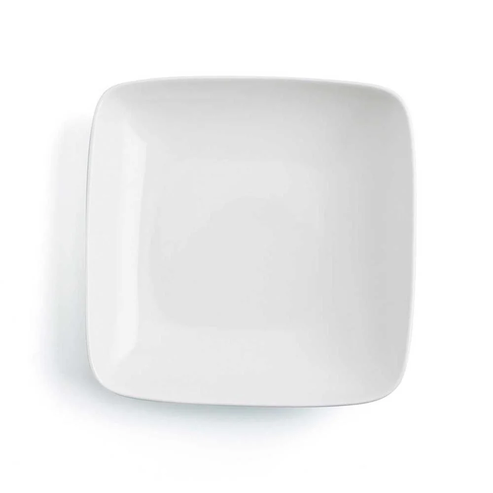 Prato Fundo Ariane Cer&acirc;mica Branco ( 21 Cm)