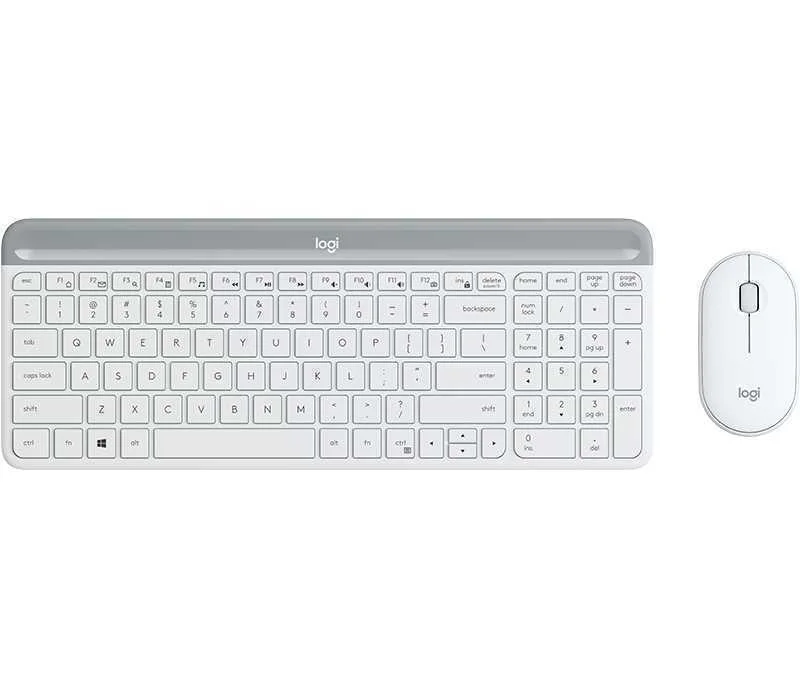 Rato e Teclado Logitech 920-009199 Branco Qwerty Espanhol 