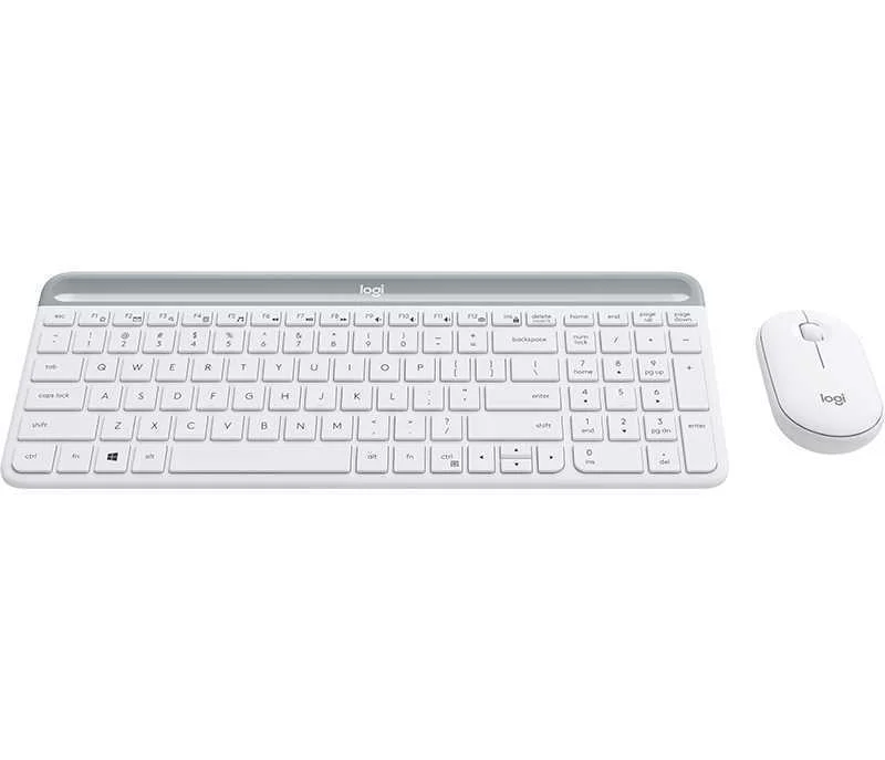 Rato e Teclado Logitech 920-009199 Branco Qwerty Espanhol 