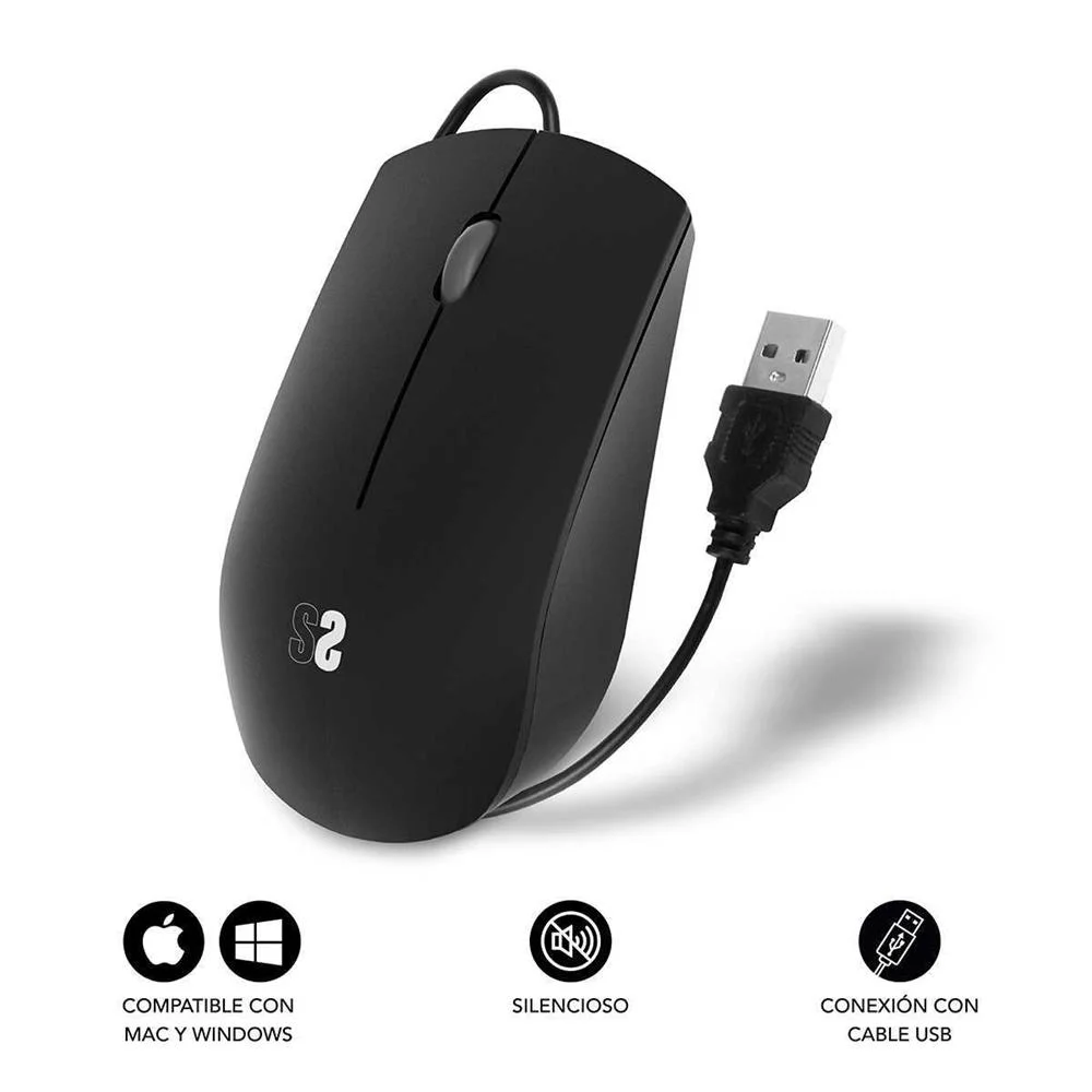Subblim Submo-B2bs001 Rato Ambidestro Usb Type-A .