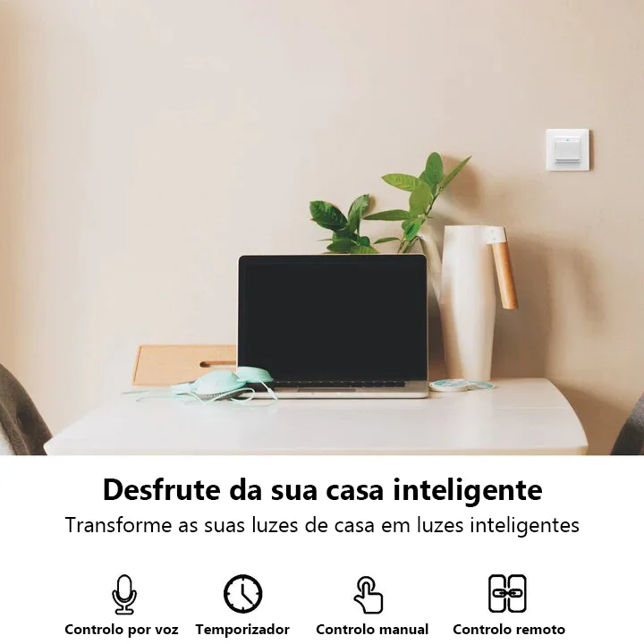 Interruptor de press&atilde;o 3 canais Wi-Fi