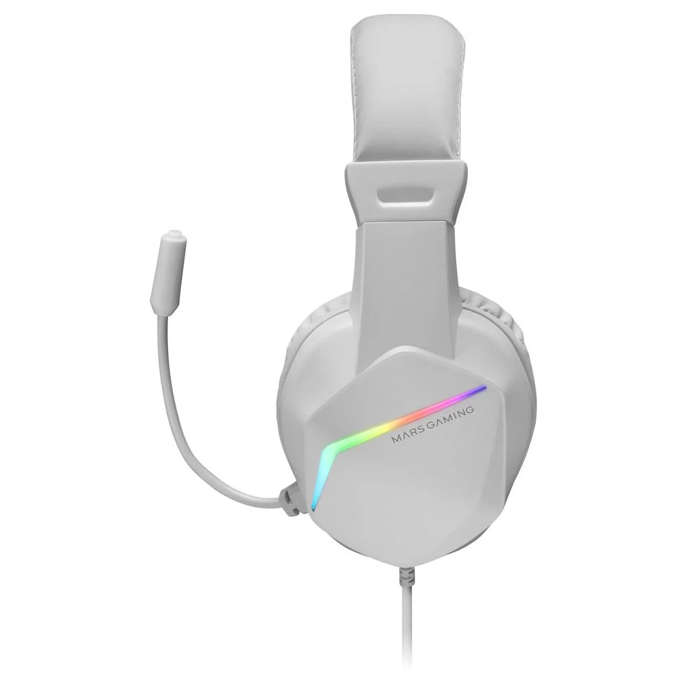 Auscultadores Headset Mh 122 RGB Branco - Mars Gaming