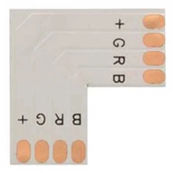 Conector PCB FORMATO L para cinta de LEDs Flex&iacute;ve.