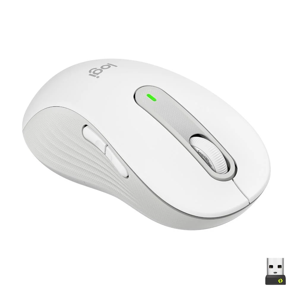 Logitech Wireless Mouse M650 L Bolt/Bluetooth White Links