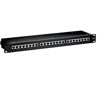 Equip Patch Panel 19" Cat6 Ftp 24p 1u Blindado Pr.