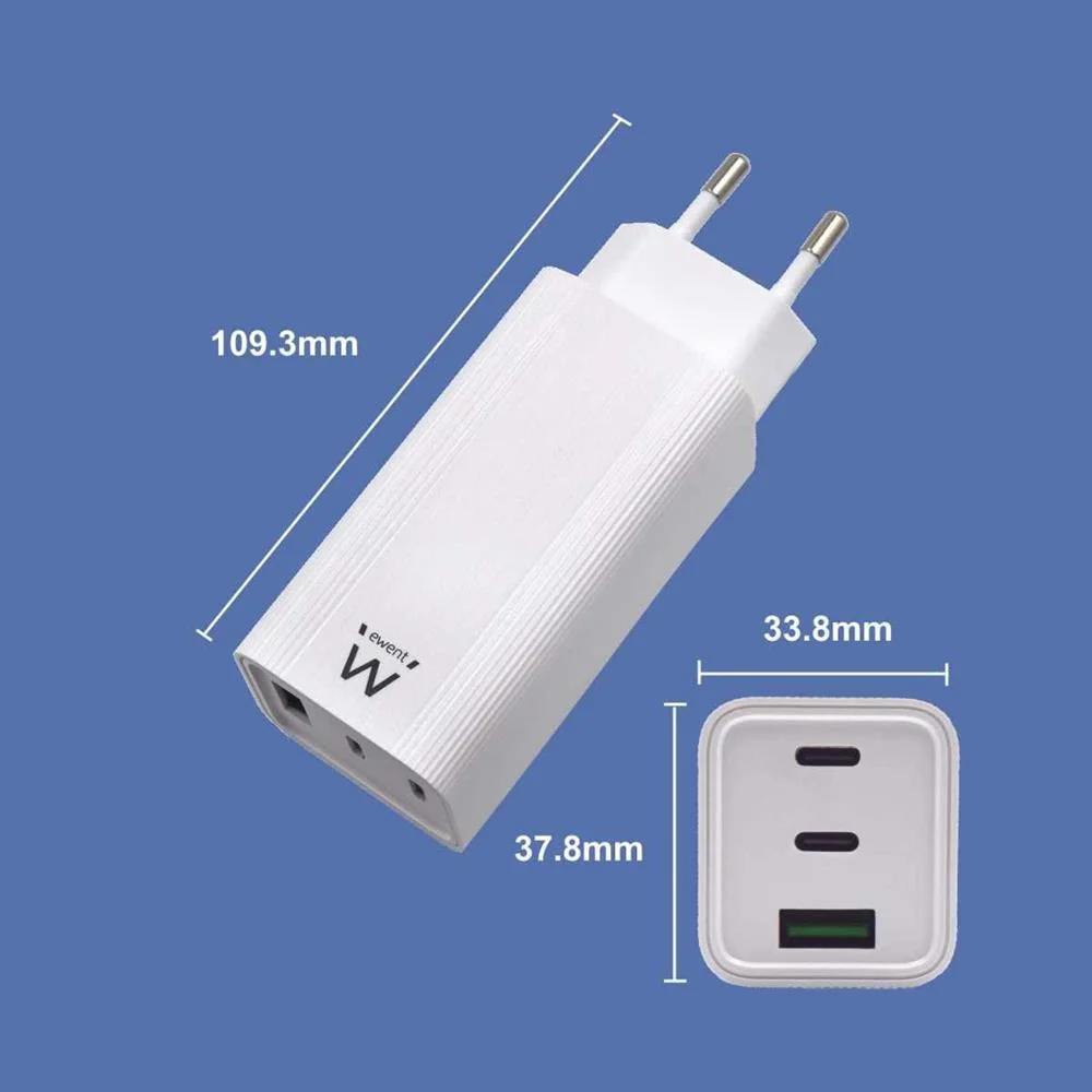 Ewent Ew1323 Cargador de Dispositivo M&oacute;vil Blanco.