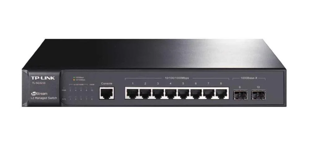 Switch Tp-Link Tl-Sg3210, 8p Giga + 2 Sfp, Managed