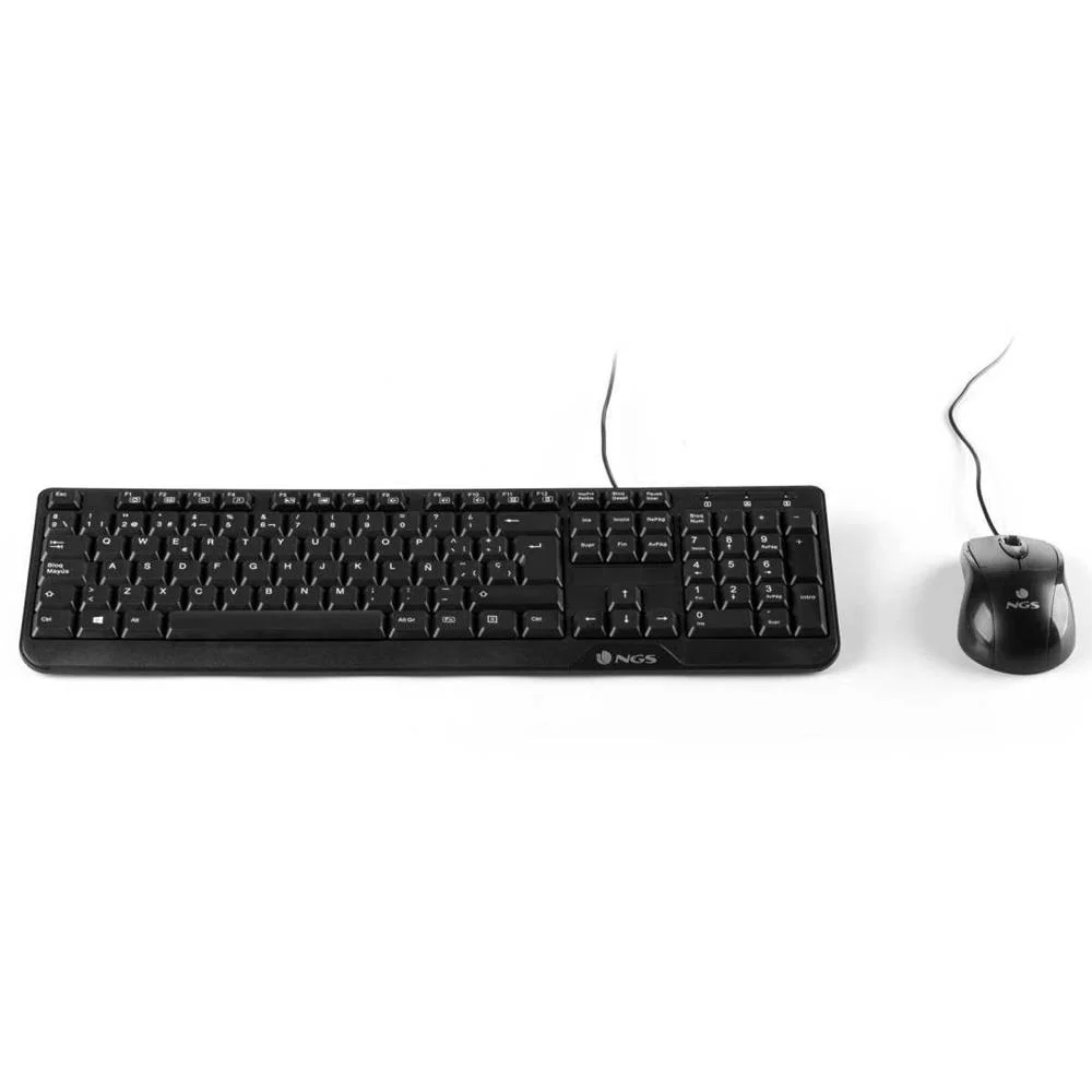 Ngs Teclado & Rato Multimedia Usb Black