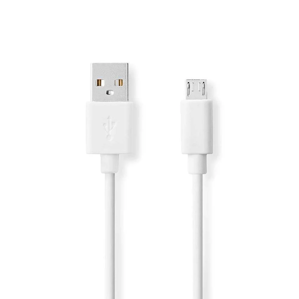 Nedis Ccgb60500wt20 Cabo Usb 2 M Usb 2.0 Usb a Mi.