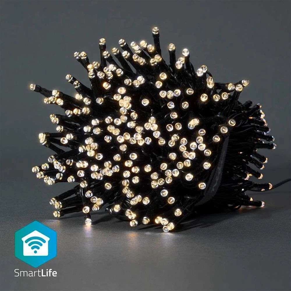 Ilumina&ccedil;&atilde;o Decorativa Nedis Smartlife Wi-Fi Warm To Cool White | 400 Leds | 20m | Android / Ios
