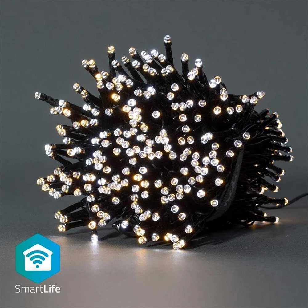 Ilumina&ccedil;&atilde;o Decorativa Nedis Smartlife Wi-Fi Warm To Cool White | 400 Leds | 20m | Android / Ios