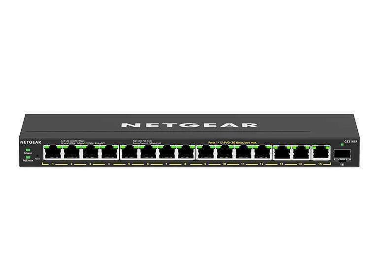 Netgear Gs316ep-100pes Switch de Rede Gerido Giga.
