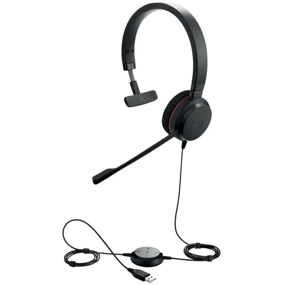 Jabra Evolve 20 Uc Mono Auscultadores com Fios Fi.