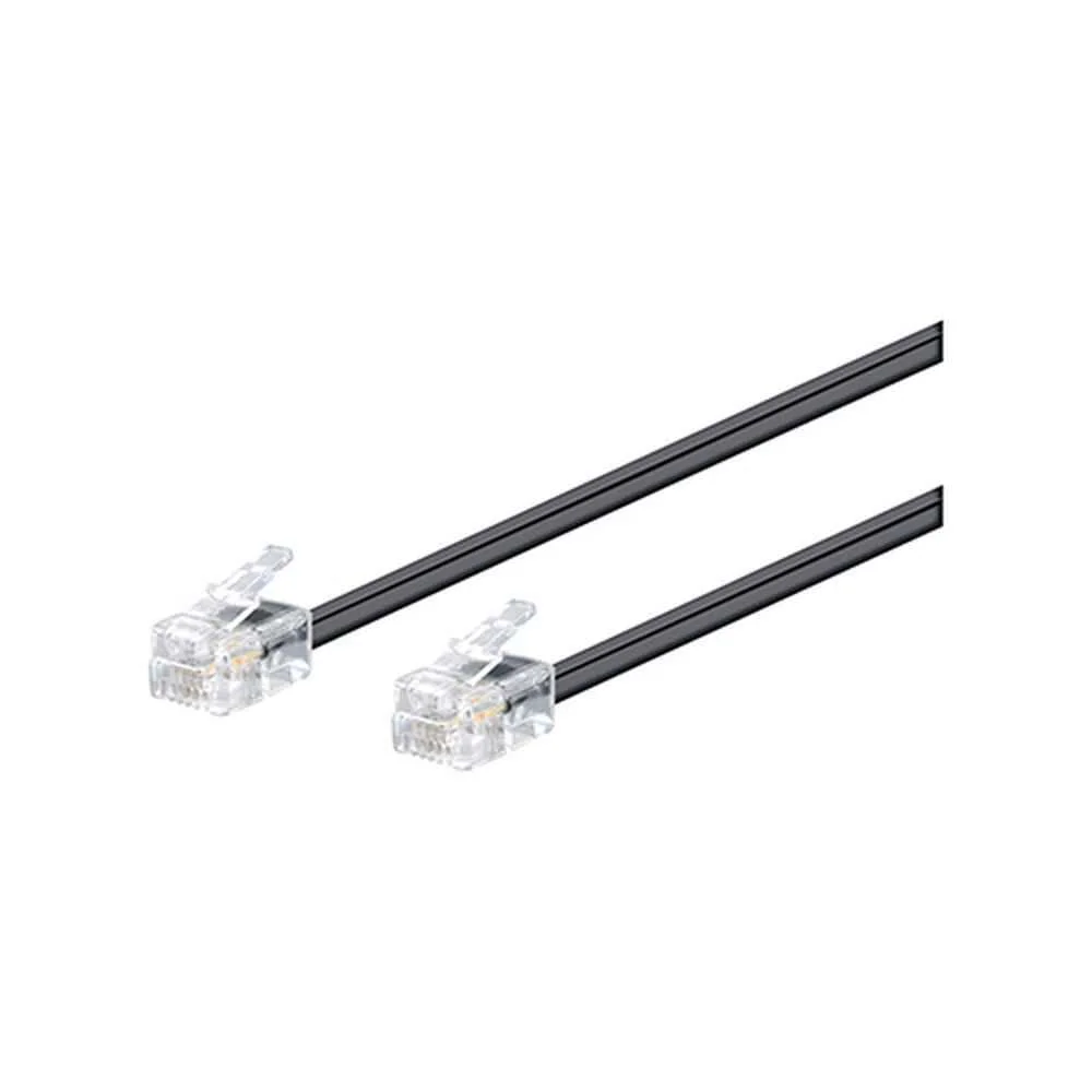 Conexi&oacute;n Modular Rj11 6v/4c Macho - Macho, 3.0m N.