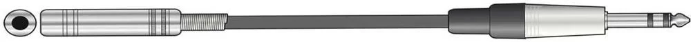 Classic Audio Lead 6.3mm Plug - 6.3mm Socket 3.0m