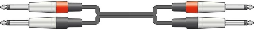 Classic Audio Lead 2 6.3mm Jack - 2 6.3mm Jack 1.5m