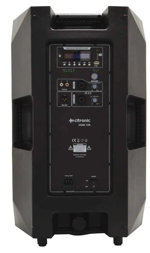 Casa-12a Active Cab 12" 280w Rms + Usb/Sd/Bt