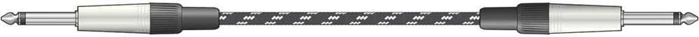 Braid Guitar Lead Blk/Wht 3m