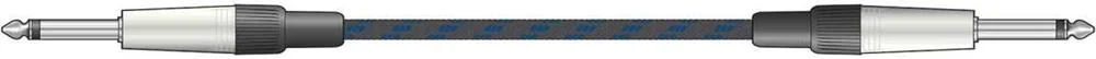 Braid Guitar Lead Black/Blue 3m