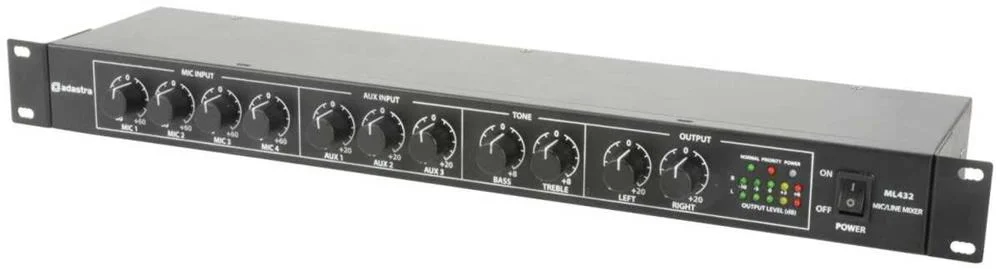 Adastra Ml432 7 Canais 50 - 35000 Hz Preto
