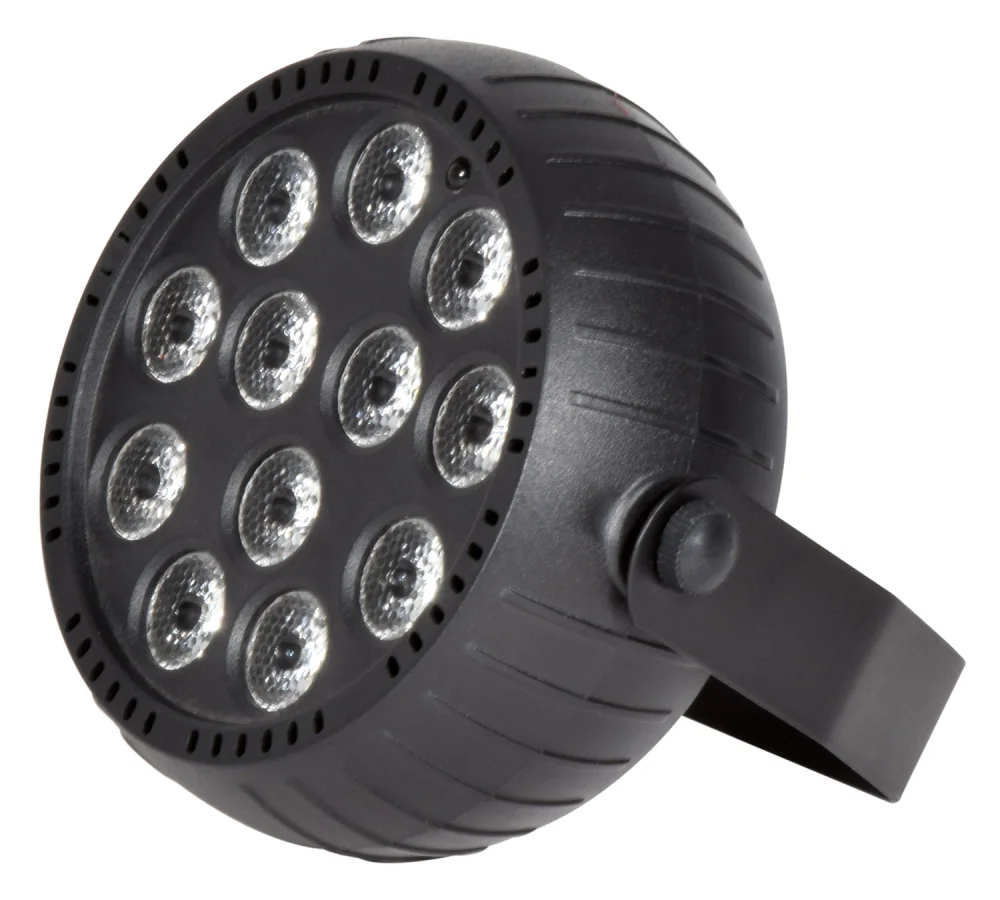 Mini Refletor LED Par Recarreg&aacute;vel 12 Leds