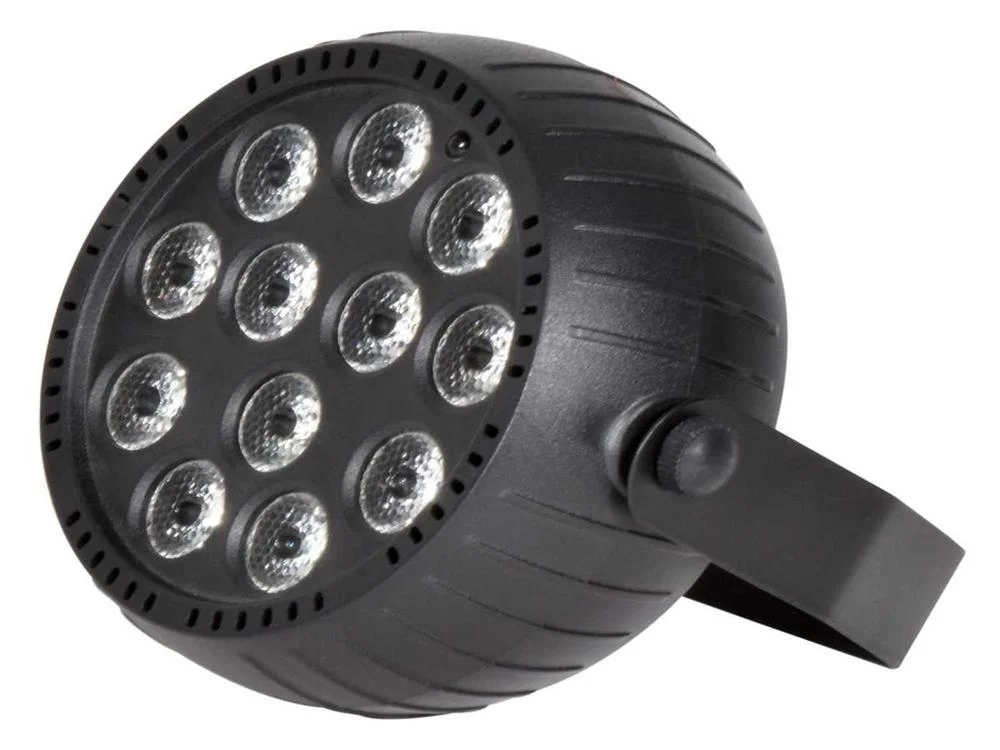 Mini Refletor LED Par Recarreg&aacute;vel 12 Leds