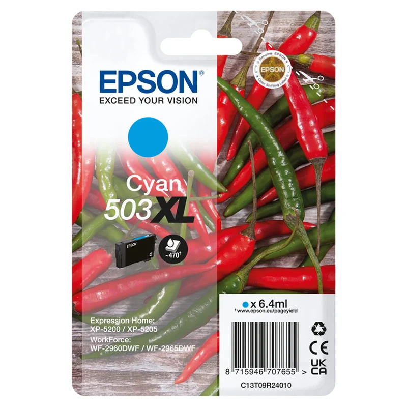 Epson Tinteiro Azul 503xl Xp5200/05/Wf2960/65
