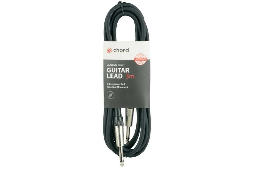 Cabo Jack Mono 6.3mm para Jack Mono 6.3mm para Guitarras 3.0m