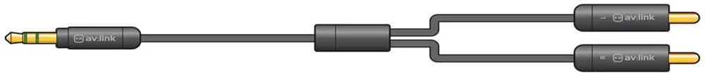 Precision 3.5mm Stereo Plug To 2xrca Plugs Lead 1.5m
