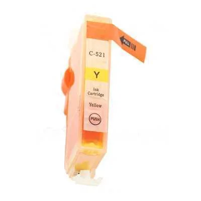 Tinteiro Canon Compat&iacute;vel Cli-521y Amarelo