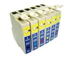 Conjunto de 6 Tinteiros Compat&iacute;veis Epson T0481/2/3/4/5/6