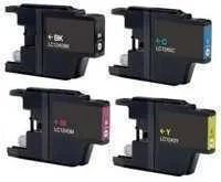 Conjunto 4 Tinteiros Compat&iacute;veis Brother Lc1220 / Lc1240