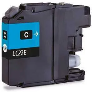 Tinteiro Brother Compat&iacute;vel LC22E XL Azul